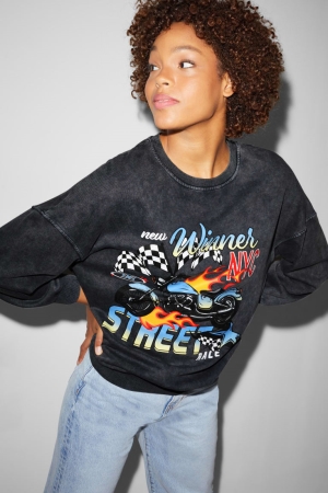 C&A Clockhouse Sweatshirts Dames Grijs | 1824HOXET