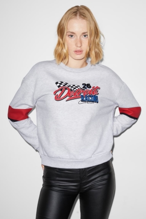 C&A Clockhouse Sweatshirts Dames Lichtgrijs | 6198BDMCI