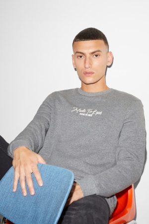 C&A Clockhouse Sweatshirts Heren Grijs | 9152KTOAR