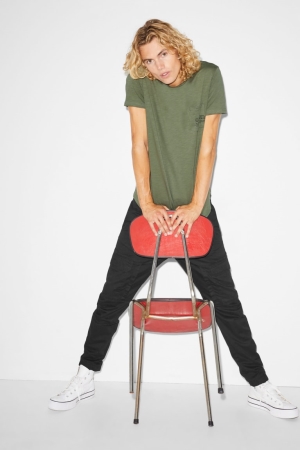C&A Clockhouse T-shirts Heren Groen | 3156IXDEQ