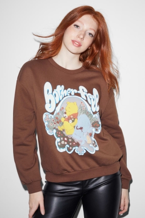 C&A Clockhouse Winnie The Pooh Sweatshirts Dames Donkerbruin | 7512HSKMC