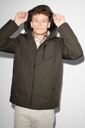 C&A Clockhouse With Hood Jassen Heren Donkergroen | 5149RXQNP