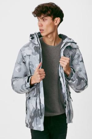 C&A Clockhouse With Hood Jassen Heren Grijs | 5764PJLWD
