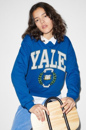 C&A Clockhouse Yale University Sweatshirts Dames Blauw | 1392KFRZO