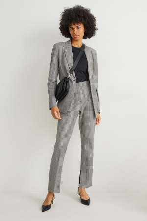 C&A Cloth High Taille Slim Fit 4 Way Stretch Broek Dames Beige Blauw | 7905ZRCQO
