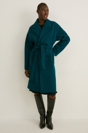 C&A Coat Jassen Dames Donkergroen | 8149UBJRH