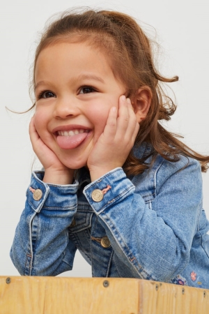 C&A Denim Jassen Meisjes Blauw Lichtblauw | 5238WMNKD