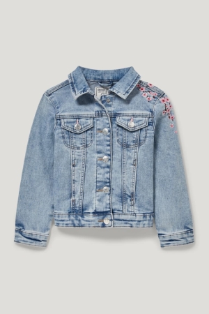 C&A Denim Jassen Meisjes Blauw Lichtblauw | 6785NLPEY