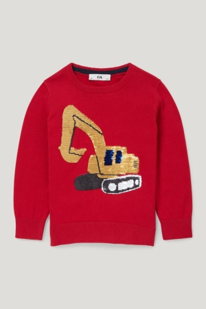 C&A Digger Shiny Jumpers Meisjes Rood | 3597ZQWGF