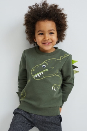 C&A Dinosaur Sweatshirts Meisjes Donkergroen | 2801VBOIA