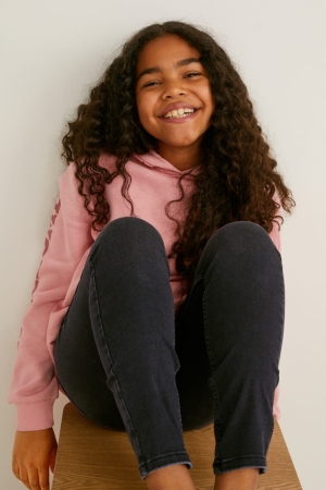 C&A Extended Sizes Mager Jeans Meisjes Blauw Donkergrijs | 5039MVYAO