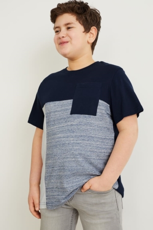 C&A Extended Sizes Multipack Of 6 Sleeve T-shirts Jongens Wit | 6539PRKDN