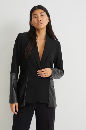 C&A Fitted Blazer Dames Zwart | 2708SYMZW