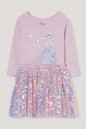 C&A Frozen Shiny Jurken Meisjes Roze | 9638EDXOA