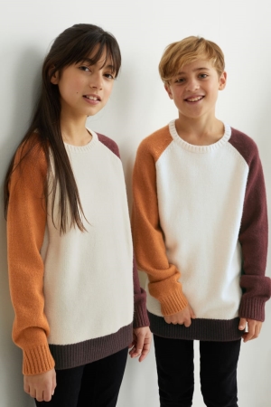 C&A Genderneutral Recycled Jumpers Meisjes Creme | 7629UKHIB