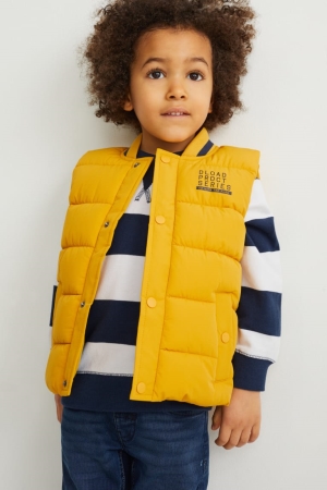 C&A Gewatteerd Gilet Recycled Jassen Meisjes Geel | 0532GFJXO
