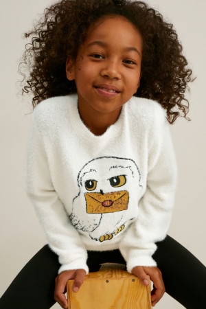C&A Harry Potter Jumpers Meisjes Wit | 8962HKLEN