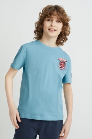 C&A Harry Potter Sleeve T-shirts Jongens Blauw | 4923NQSMZ