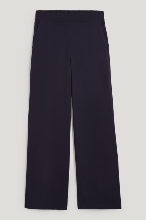 C&A High Taille Palazzo Lenzing™ Ecovero™ Broek Dames Donkerblauw | 2865BMSJU