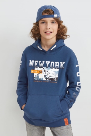 C&A Hoodie Meisjes Donkerblauw | 3792SQHIM