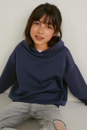 C&A Hoodie Meisjes Donkerblauw | 7130ZJYAH