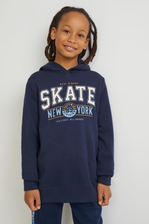 C&A Hoodie Meisjes Donkerblauw | 7845HCVFM