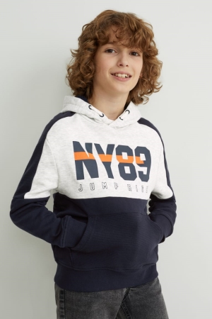 C&A Hoodie Meisjes Donkerblauw Wit | 8615TJSOH