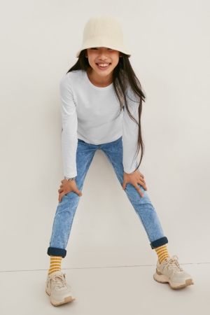 C&A Jegging Jeans Meisjes Blauw Lichtblauw | 2860UREAG