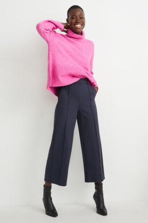 C&A Jersey-culotte Lenzing™ Ecovero™ Broek Dames Donkerblauw | 9108XUJSL