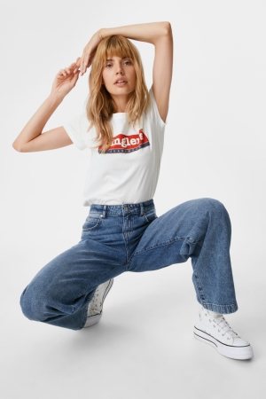 C&A Jinglers- Brede Leg Jeans Dames Blauw | 8634BXPWG