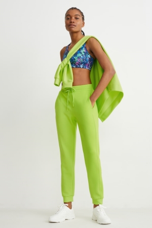 C&A Joggers Broek Dames Lichtgroen | 4507MGNOJ