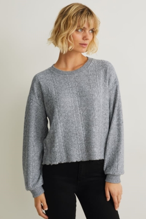 C&A Jumpers Dames Lichtgrijs | 6432KJTAZ
