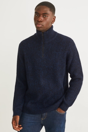 C&A Jumpers Heren Donkerblauw | 5768JEPLK