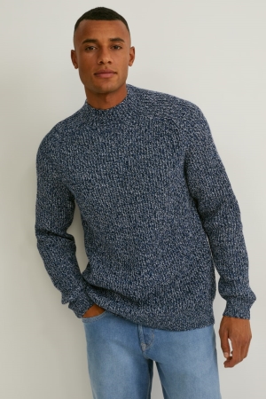 C&A Jumpers Heren Donkerblauw Wit | 5923TDEBO