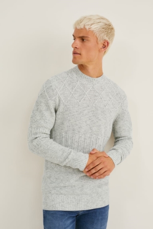 C&A Jumpers Heren Lichtgrijs | 8506CJEMV