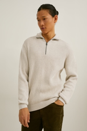 C&A Jumpers Heren Wit | 1254QKRNB