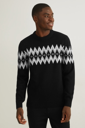 C&A Jumpers Heren Zwart | 8930SFEXV