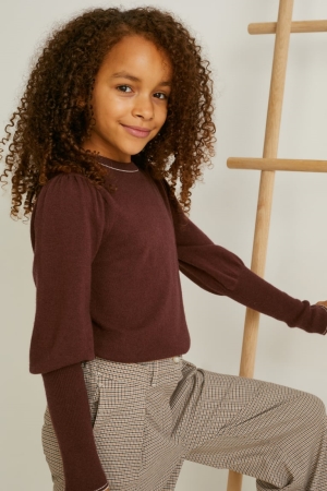 C&A Jumpers Meisjes Donkerbruin | 2740FMXGI