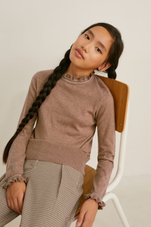 C&A Jumpers Meisjes Lichtbruin | 8247ZODTC
