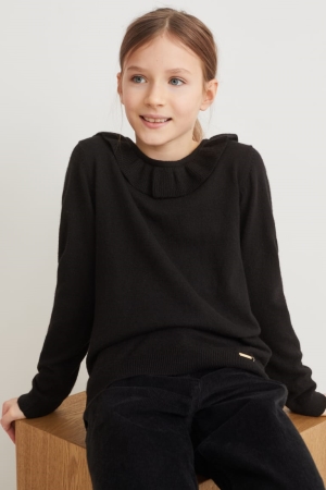 C&A Jumpers Meisjes Zwart | 9472XSLUA