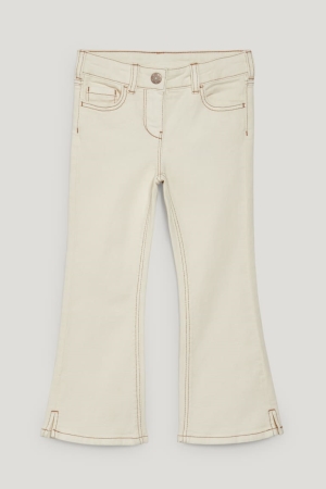 C&A Katoenen Broek Meisjes Wit | 4956KAMNY