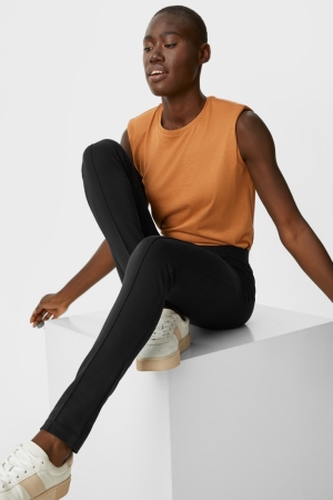C&A Leggings Broek Dames Zwart | 1350PEKIZ