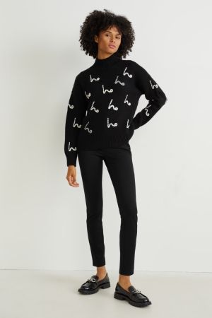 C&A Leggings Broek Dames Zwart | 6372NOGPA