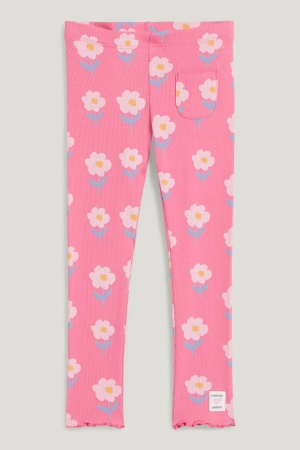 C&A Leggings Floral Broek Meisjes Roze | 0951VGKHA