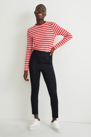 C&A Leggings With Recycled Polyester Broek Dames Zwart | 4913DOXVB