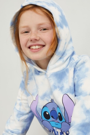 C&A Lilo & Stitch Hoodie Meisjes Wit Lichtblauw | 9864UOLYN