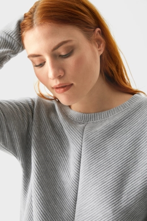 C&A Long Sleeve Topjes Dames Lichtgrijs | 7056BDTXF
