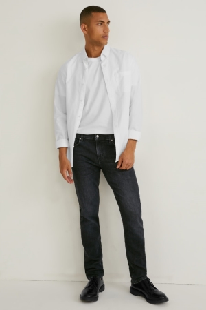 C&A Made In Eu Slim Jeans Heren Zwart | 9740RWBLV