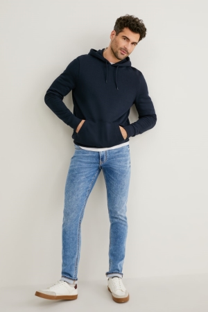 C&A Mager Flex Jog Denim Lycra® Jeans Heren Blauw | 9143SYPME