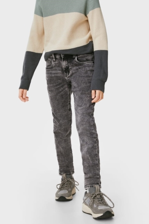 C&A Mager Jog Denim Jeans Jongens Blauw Grijs | 9031VZLSY